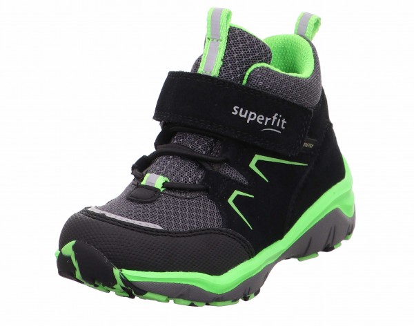 Superfit 1 000243 0000 Jungen High Sneaker Sport5 Schwarz